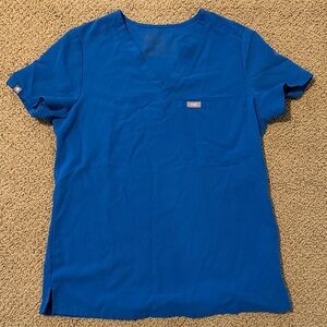 Figs Royal Blue Women's Short Sleeve Top